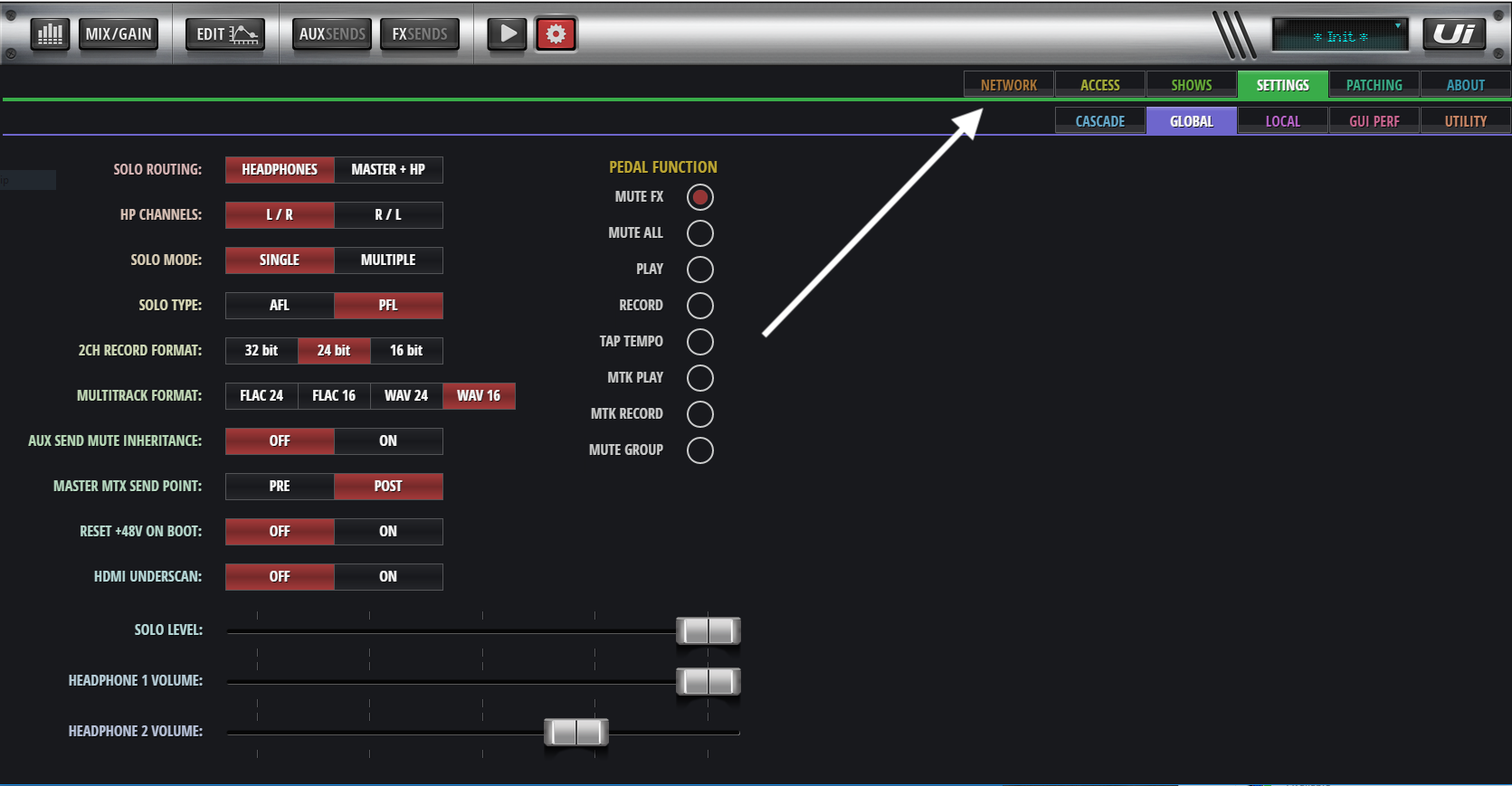 Creating a Manual Connection to the Soundcraft Ui
